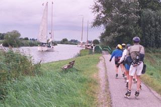 Along the canal