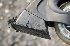 Plastic brake after 20 stops