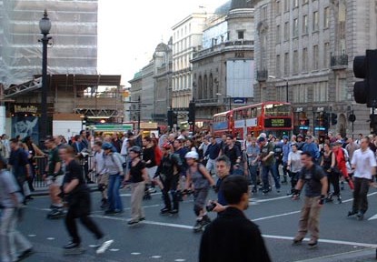 Street Skating in London--photo by Steve Wilber