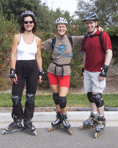 Lui, Liz and Bryan looking fresh after 20 miles.